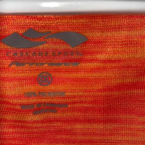 Cascade Sport Bright Orange Athletic Short Sleeve Tee - Picture 2 of 7